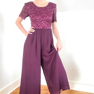 VINTAGE - Purple jumpsuit